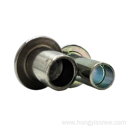 Precision Step Rivet Steel Round/Flat Head Semi Tubular